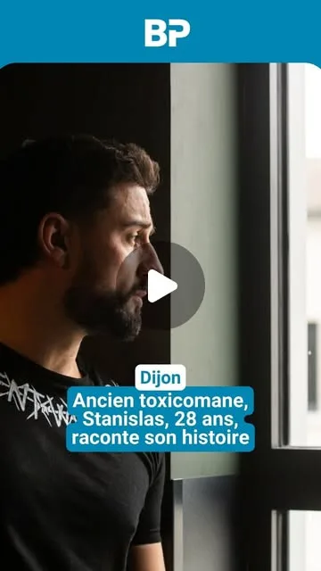 Stanislas filmé de profil pendant son entretien avec Le Bien Public à Dijon