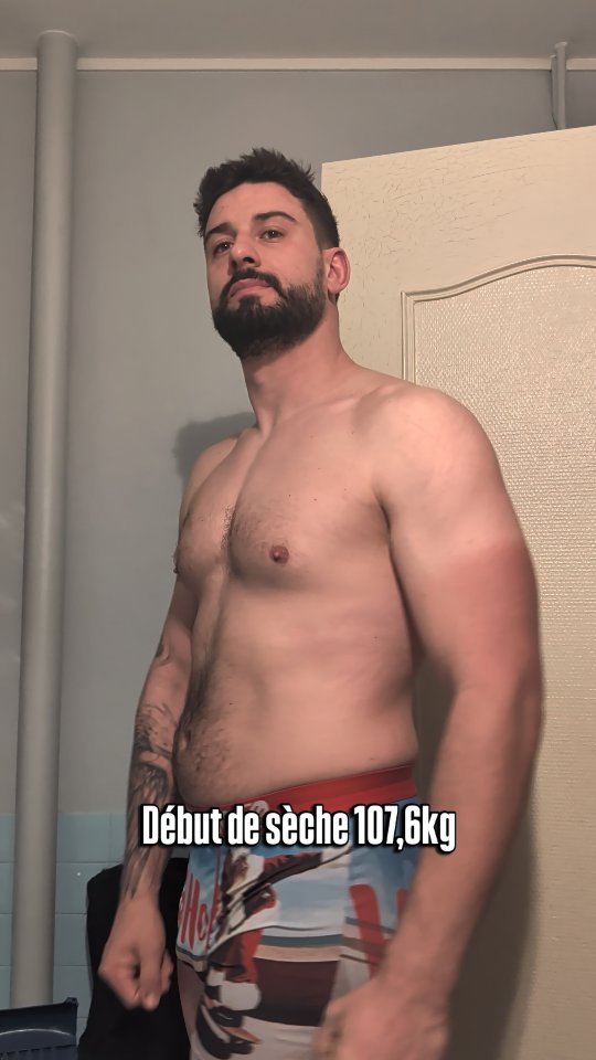 Stanislas au début d’une période d’entraînement et de transformation physique